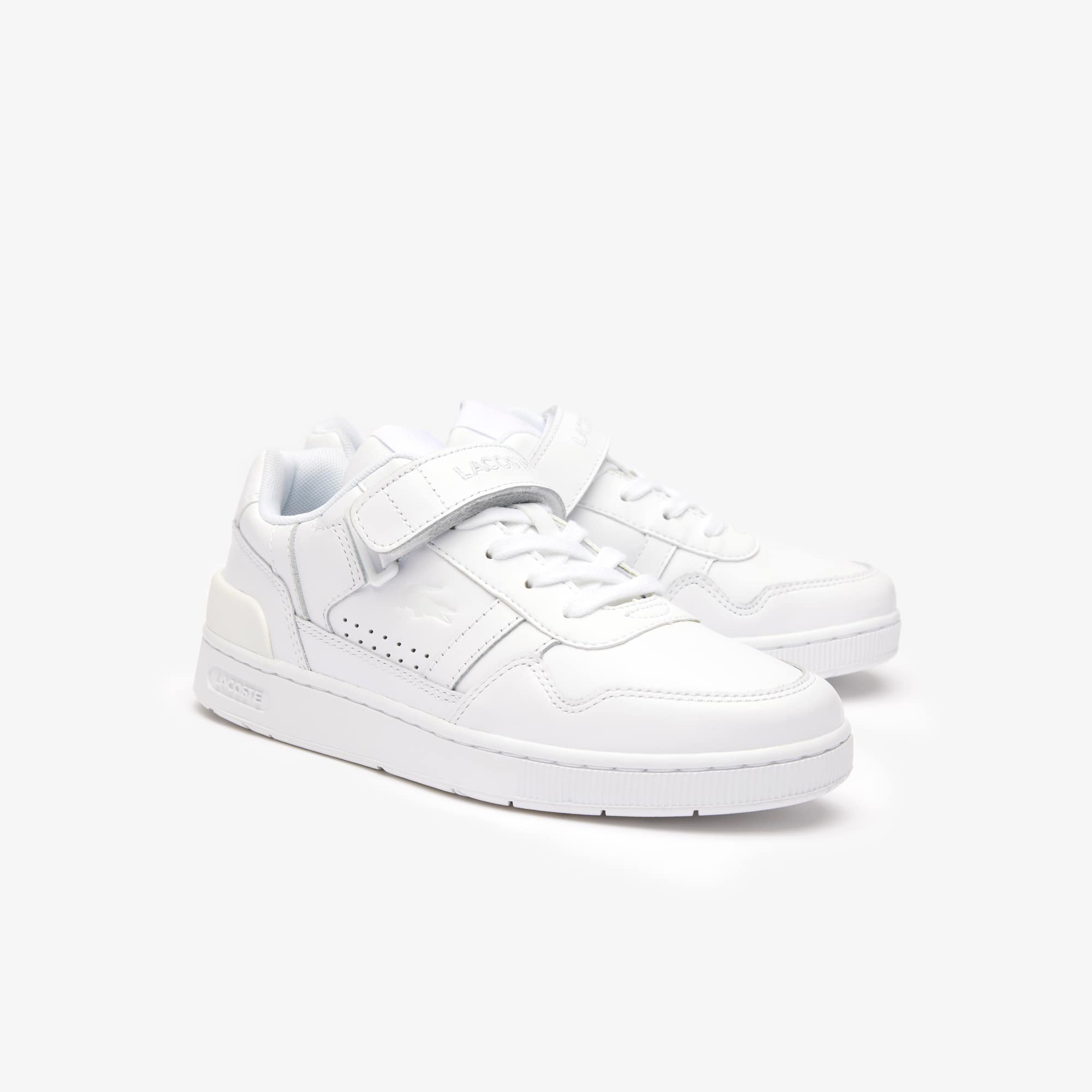 Sneakers T-Clip Velcro femme en cuir Sneakers - Blanc - Lacoste - Femme