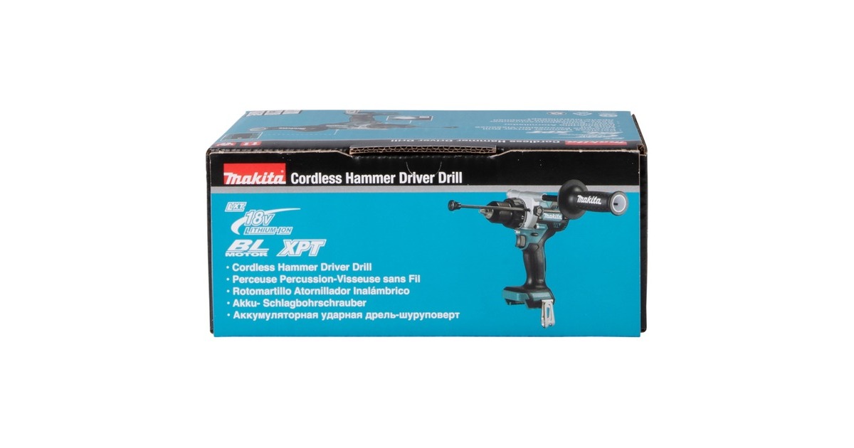MakitaKlopboor-/schroefmachine DHP486Z 18V klopboorschroevendraaier  (Blauw/zwart, Accu en oplader niet inbegrepen)