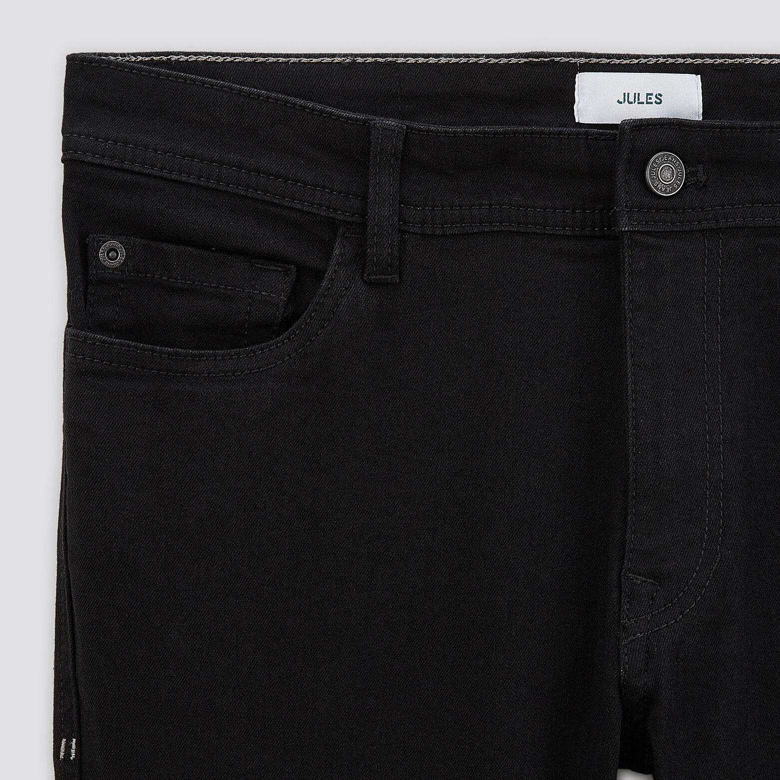 Jean skinny en coton et polyester recyclés Noir