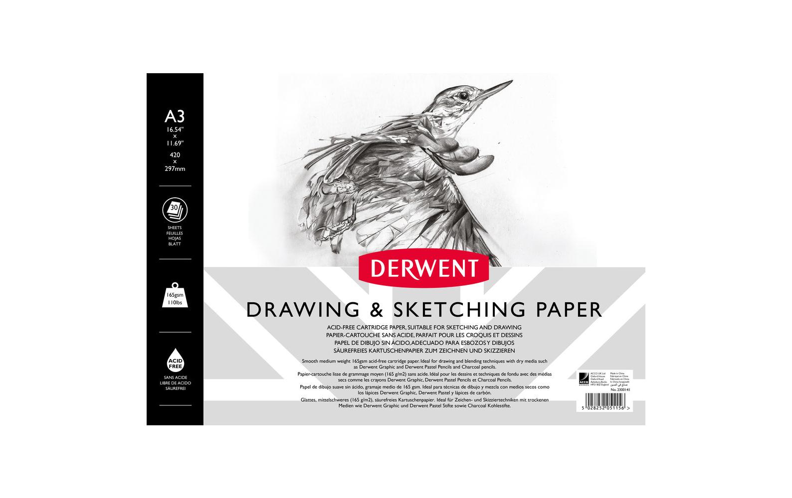 Skizzenblock, DIN-A3, Querformat, 30 BlattSkizzenblock, A3 Querformat, Zeichnen & Schreiben, 30 Blatt, Säurefreies Papier, Spiralgebundener Buchrücken, Professionelle Qualität, 2300141