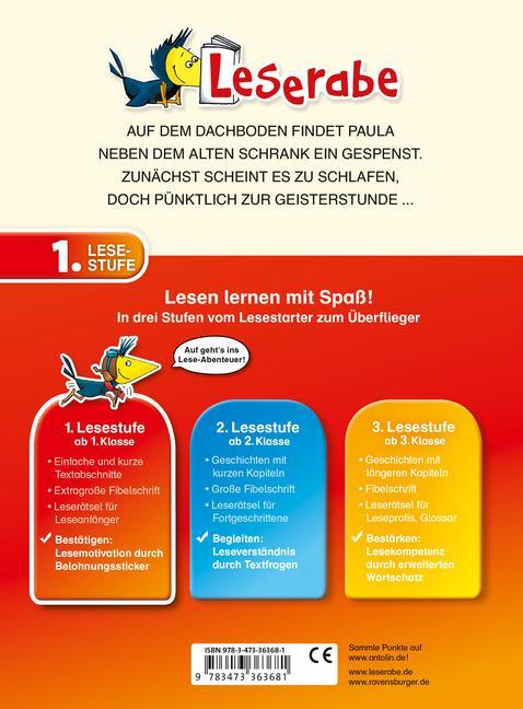 DAS GESPENST AUF DEM DACHBODEN - Leserabe 1. Klasse - Erstlesebuch für Kinder ab 6 Jahren