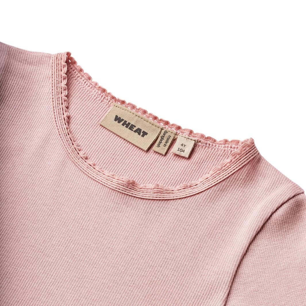 Wheat Rib T-shirt L/s Reese reese 1188 rose frost