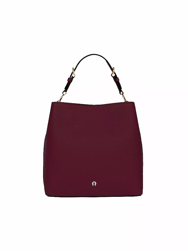 AIGNER Ledertasche - Bucket Bag DELIA Medium dunkelrot