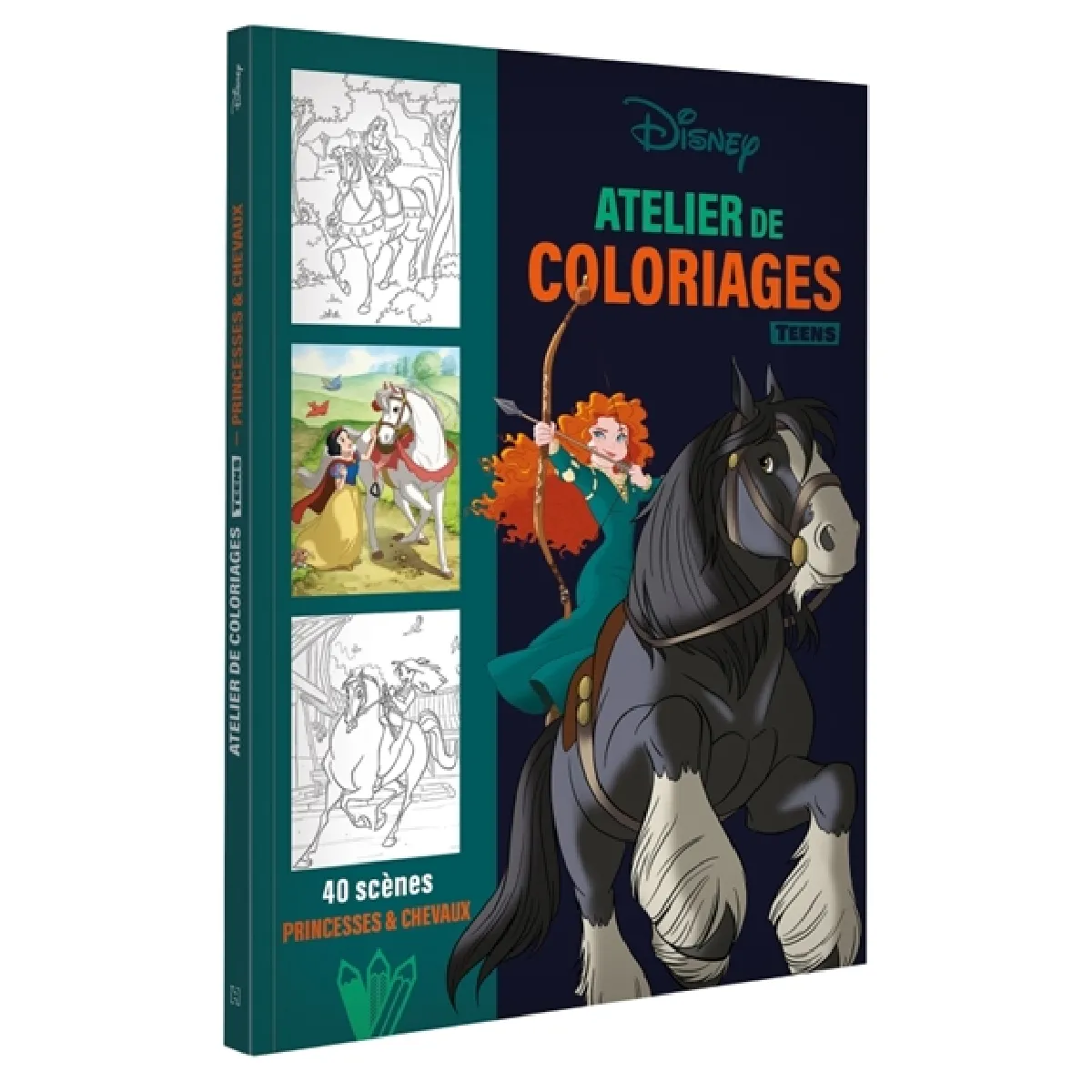 ATELIER DE COLORIAGES DISNEY TEENS-Princesses et chevaux
