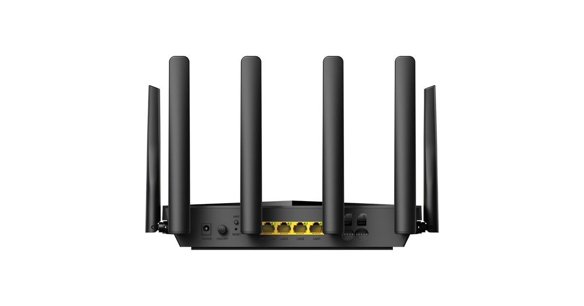 CudyAC1200 Wi-Fi 4G LTE-Cat6 Gigabit mesh router  (Zwart, Cudy Mesh, Cudy App, 2x nano SIM-slot)