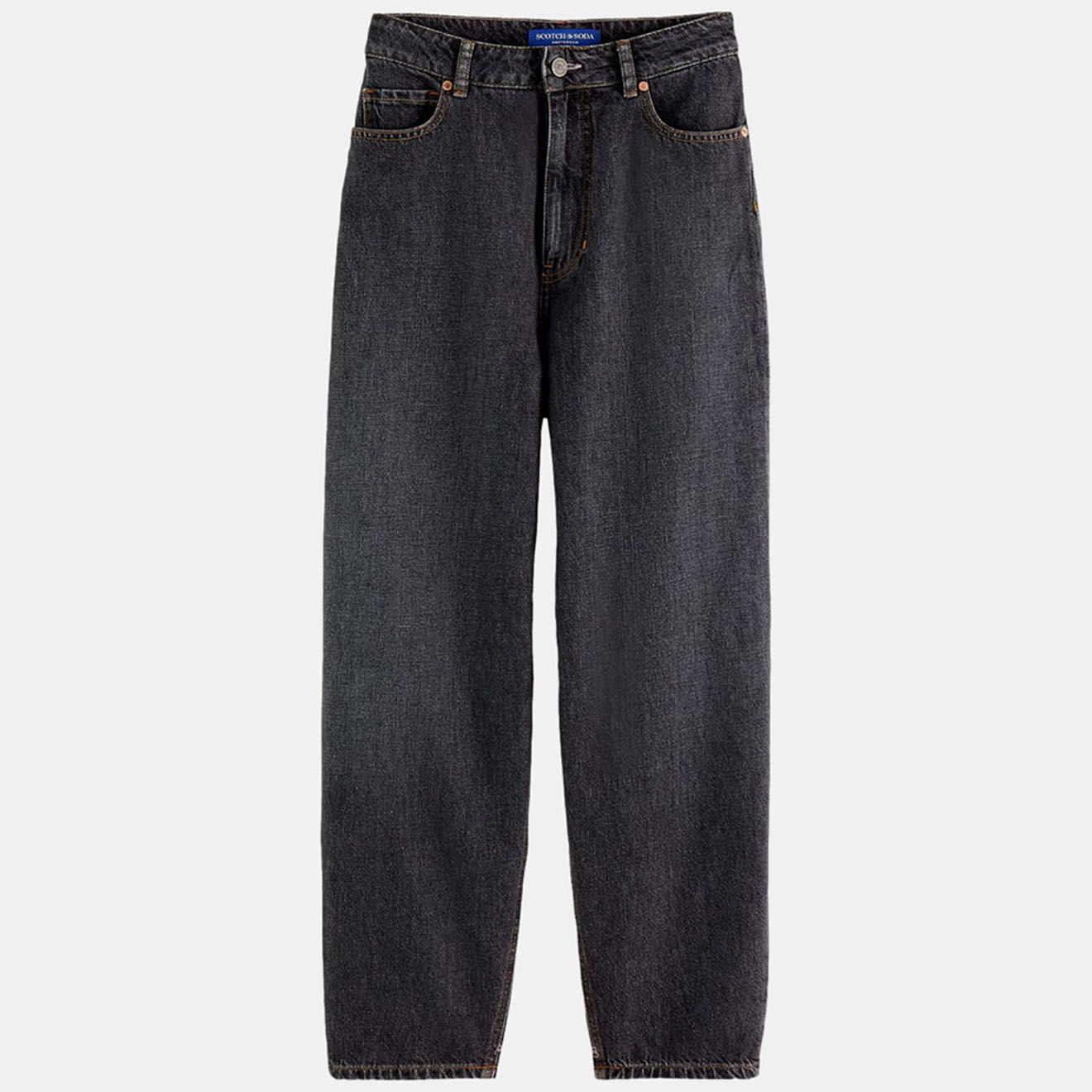 Scotch & Soda Jean Balloon Ample gris foncé