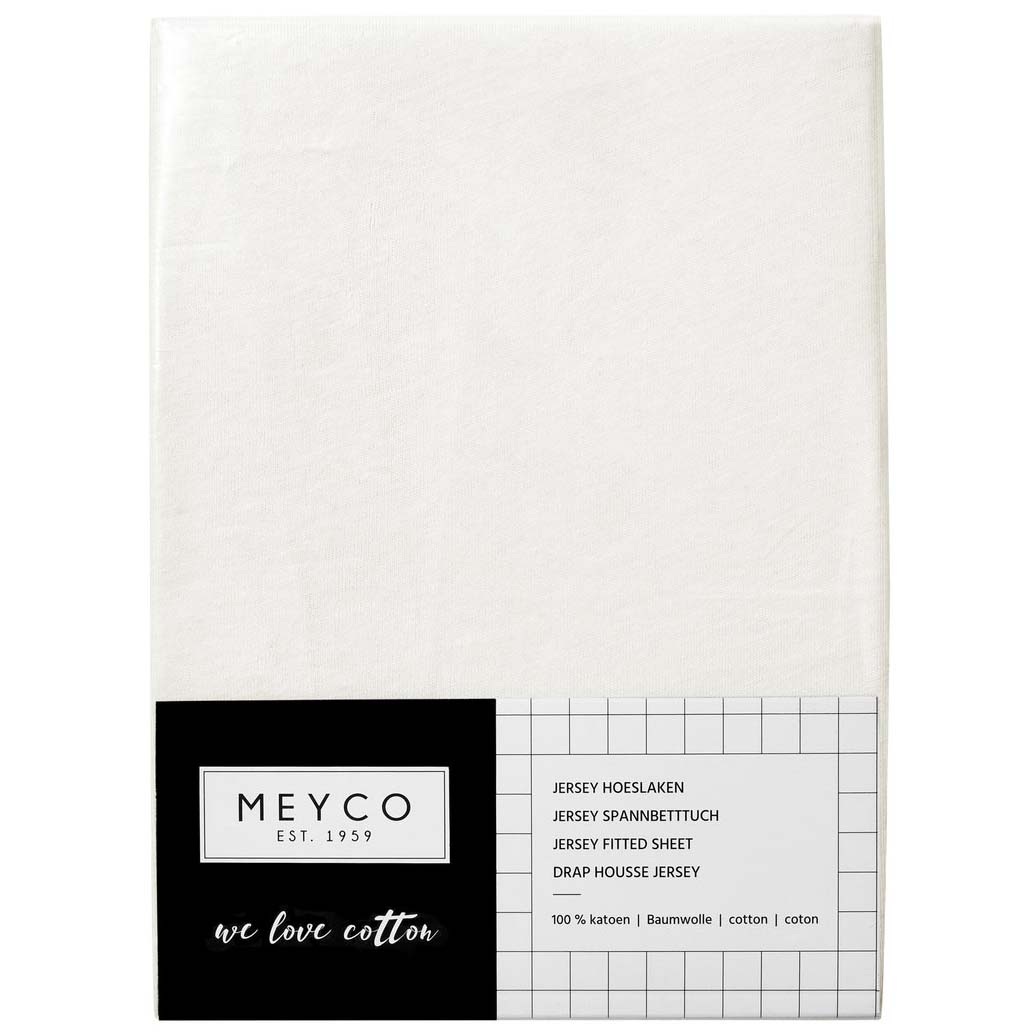 Meyco ledikanthoeslaken wit
