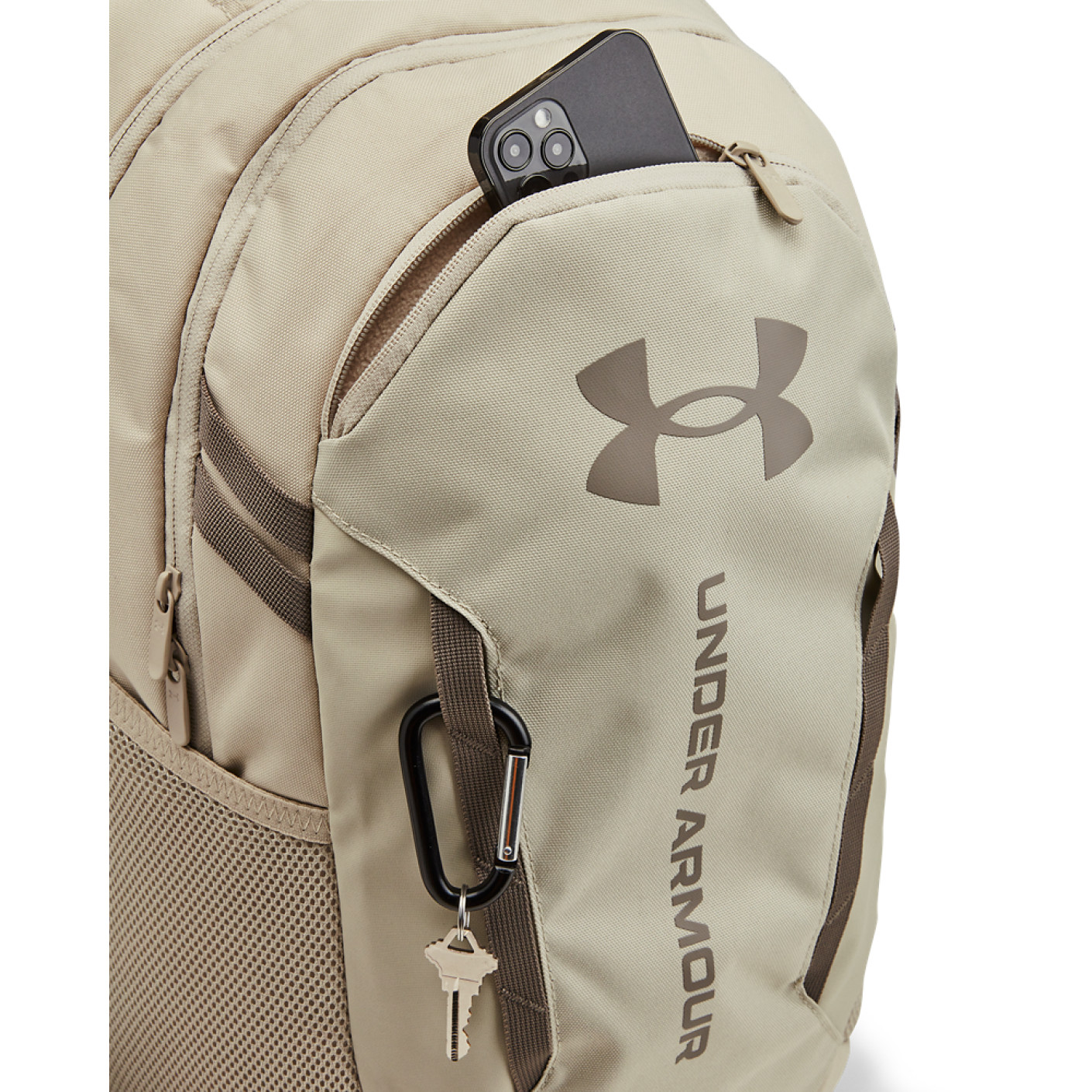 Under Armour Hustle 6.0 Rugzak Beige Lichtbruin