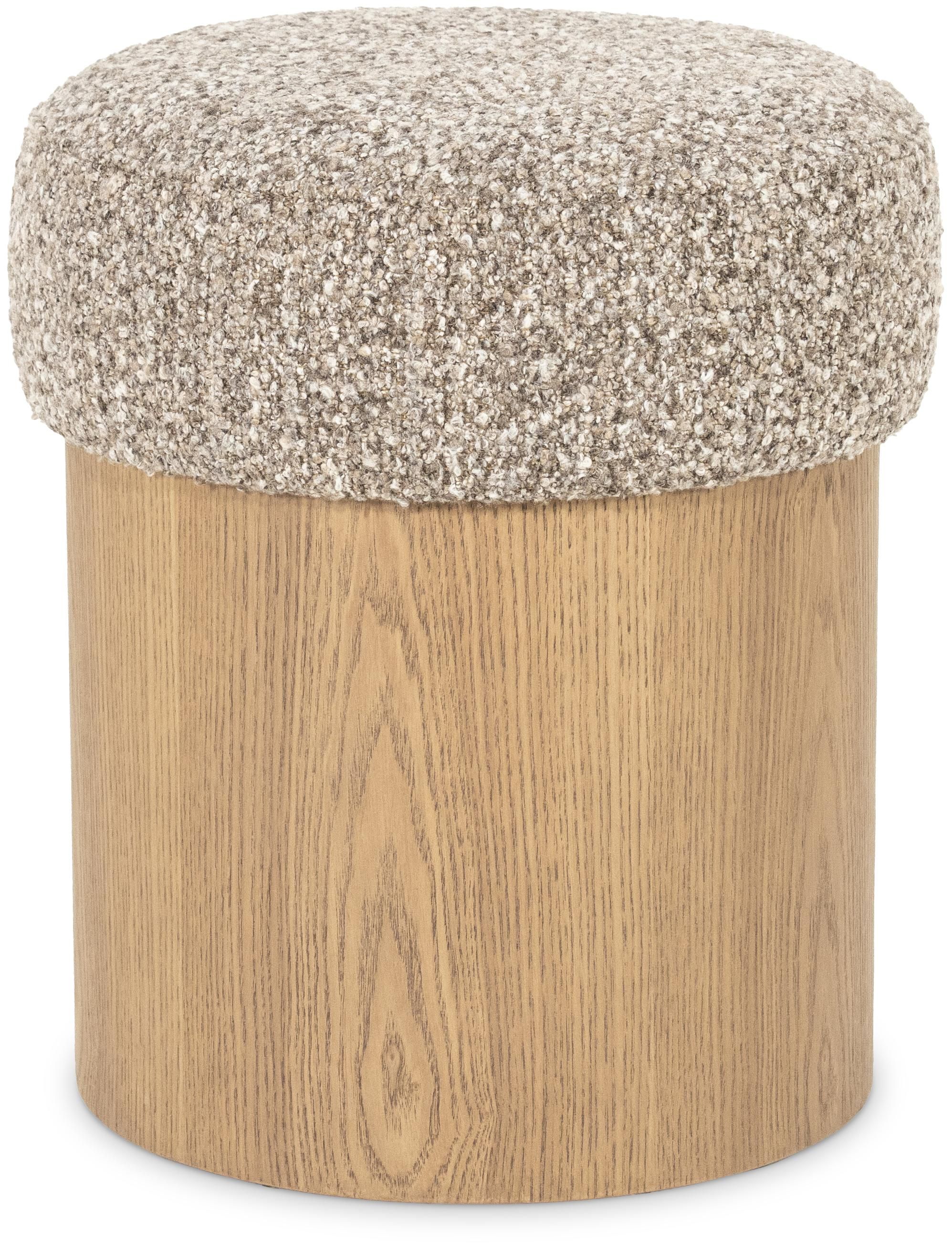 Poef Taupe 96441 George ⌀39  x H46 cm