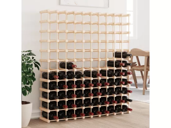 Casier à vin pour 120 bouteilles 112,5x23x123,5 pin massif