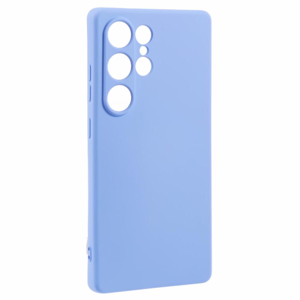 Samsung Galaxy S25 Ultra Gummi Case Hülle mit Kameraschutz - Blaulila (Matt)
