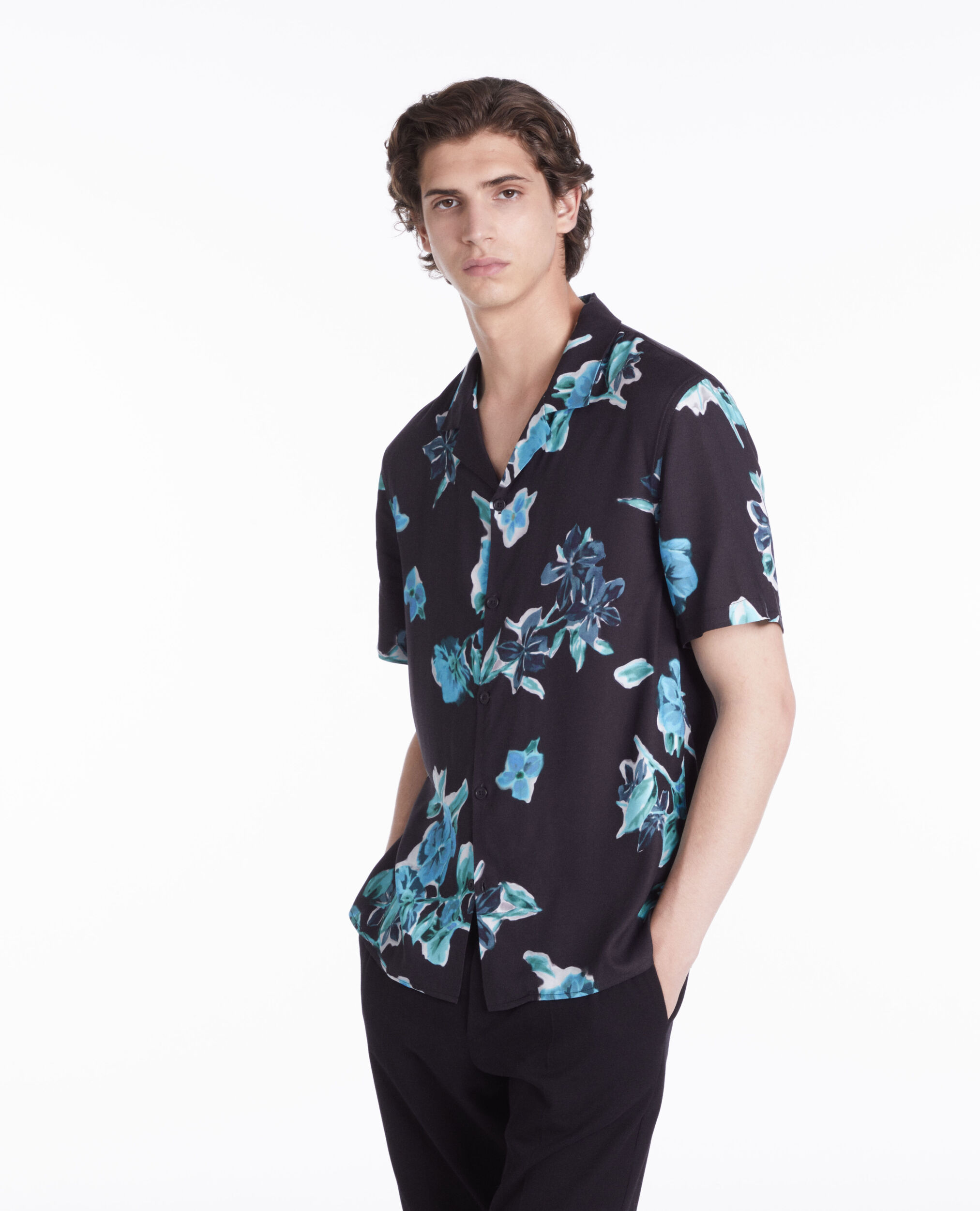 Chemise imprimée manches courtes