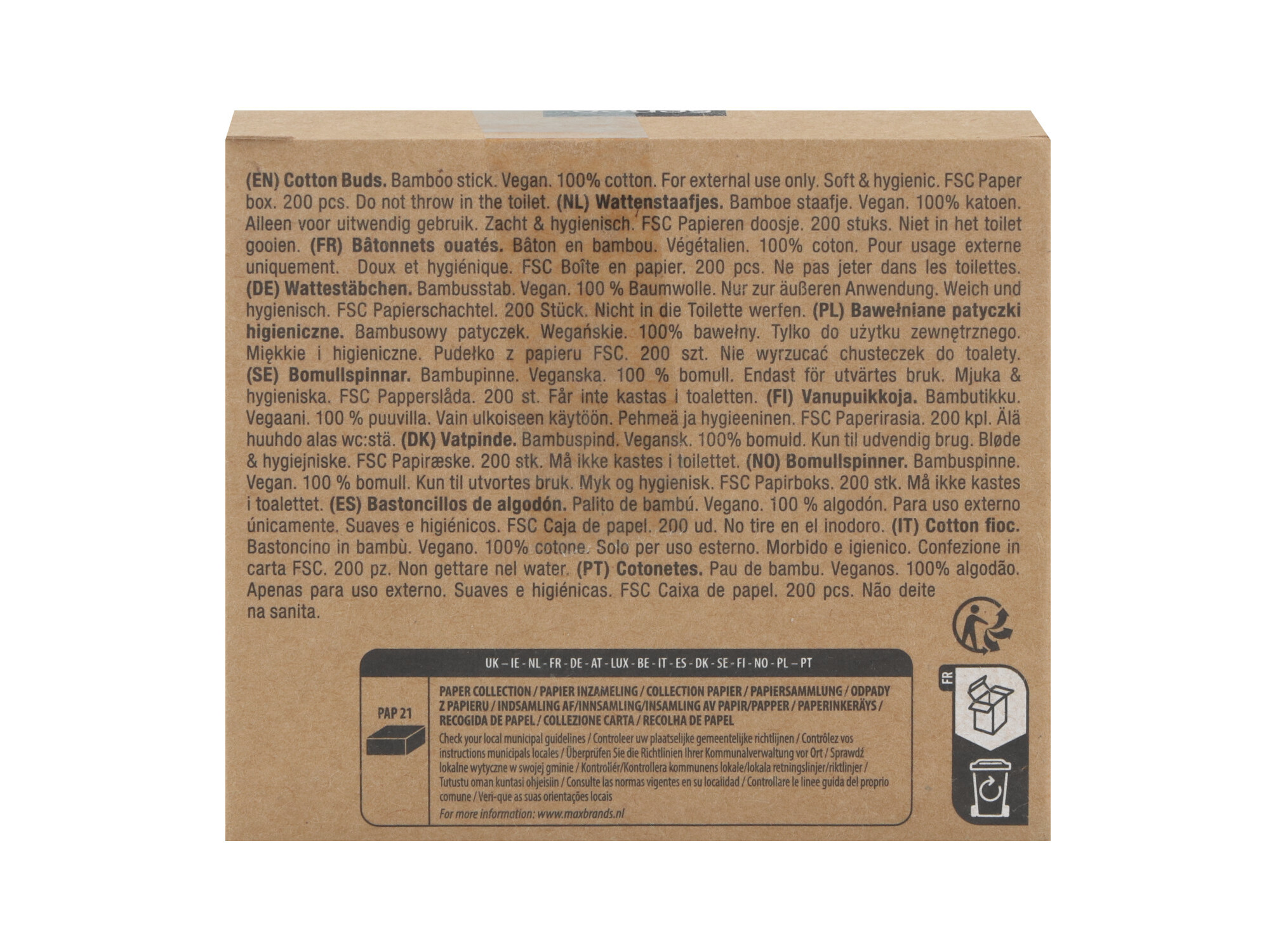 COTONETES SENCE BAMBU 200UN