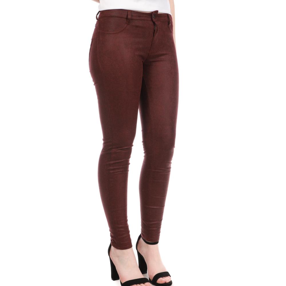 Teddy Smith Jegging Bordeaux Femme Teddy Smith The Jeg Rise Skin