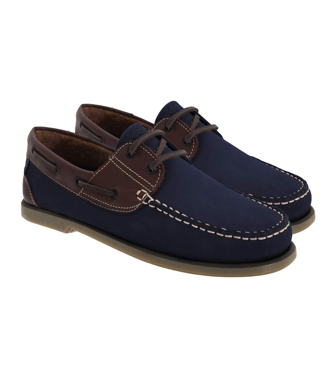 Dek - Chaussures bateau - Homme (Bleu marine/Nubuck marron) - UTDF676