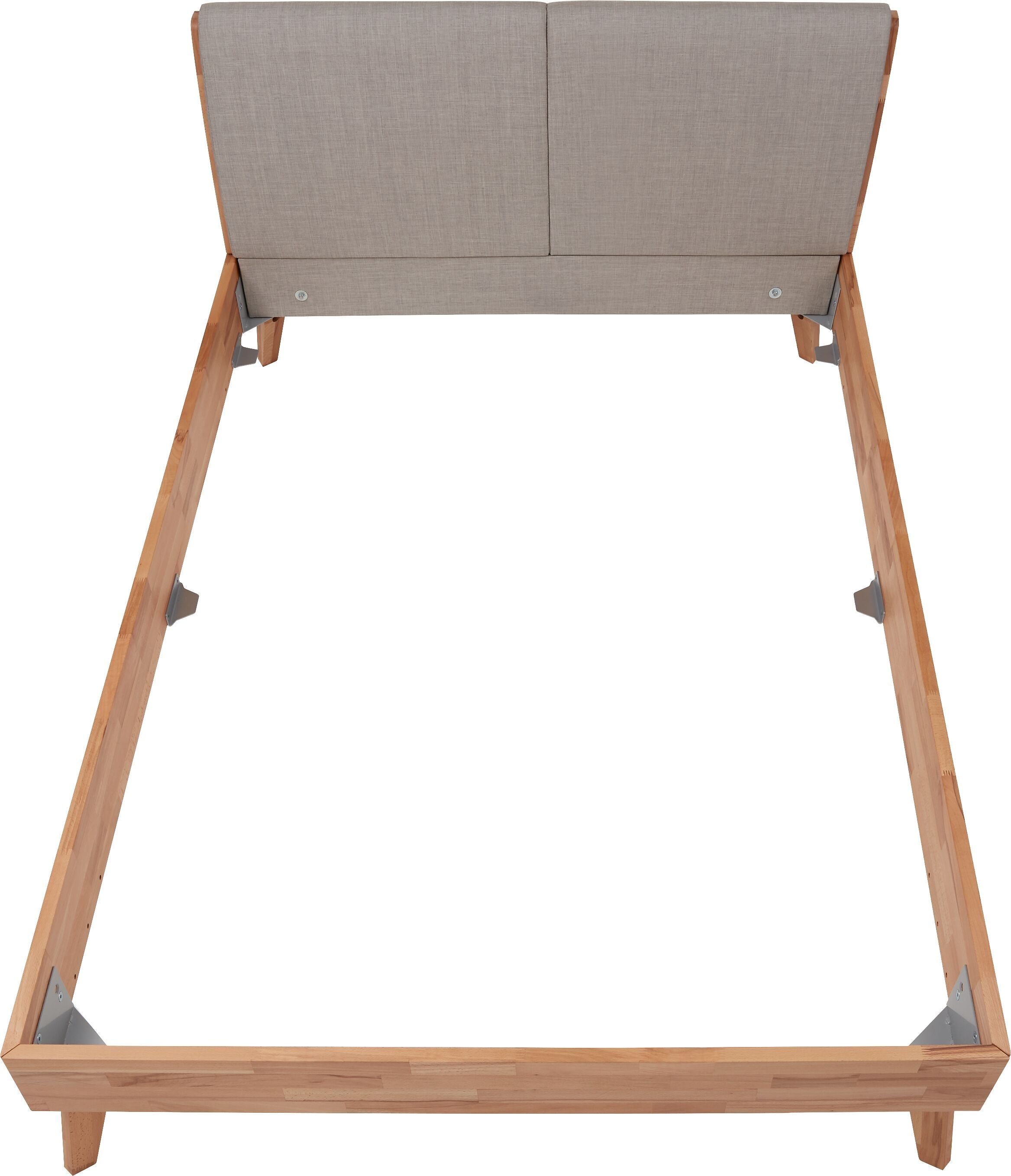 HASENA SIMONE Bett - Kernbuche / B: 140.0 cm x T: 200.0 cm