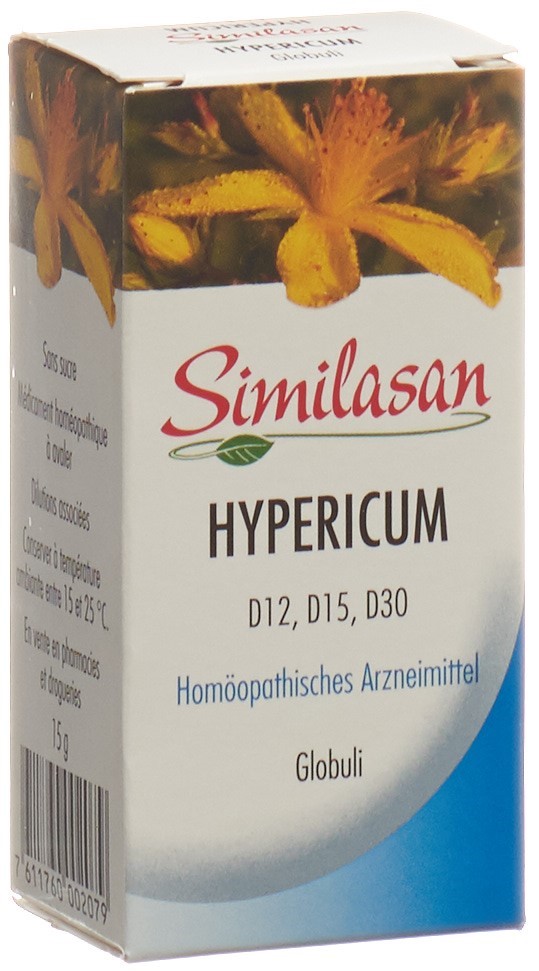 SIMILASAN Hypericum<br>15 g, Globuli, D12/D15/D30
