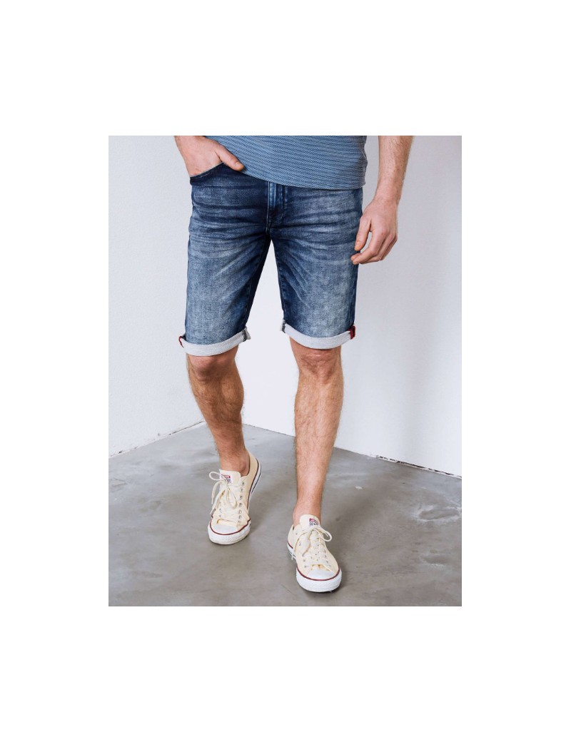 PETROL IND SHORT SLIM FIT JOGG JEAN DÉLAVÉ