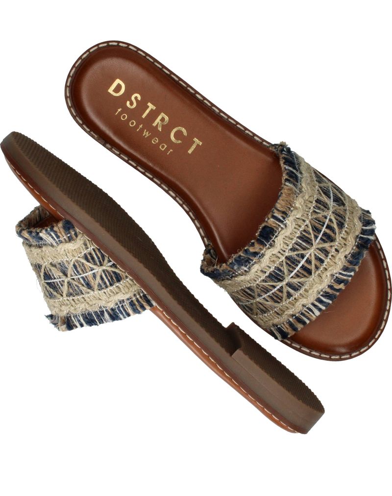 DSTRCT Slippers Blauw Dames