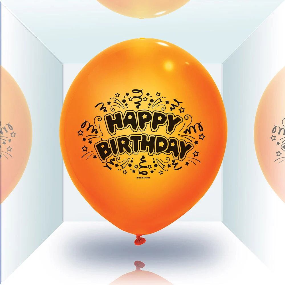 Ballon led coloré Happy Birthday x 5