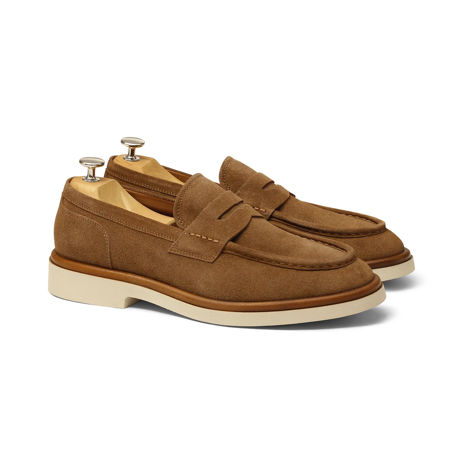 Moty-Mocassin velours cognac