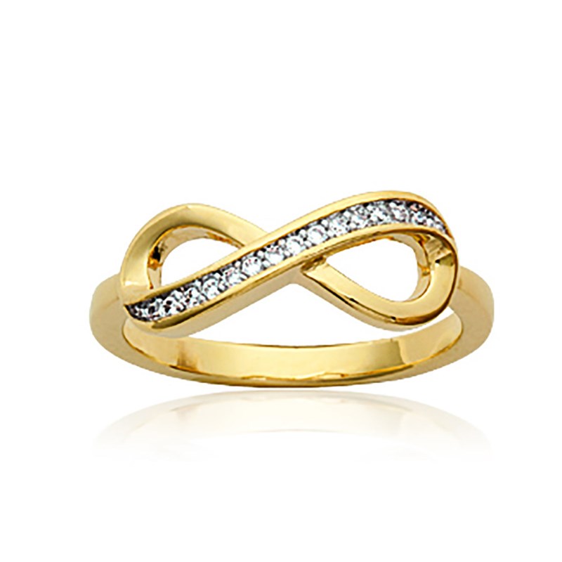 Bague Femme - Plaqué Or - Oxyde de zirconium
