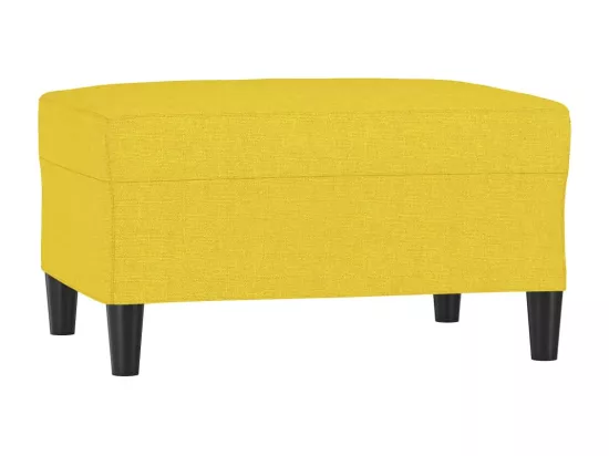 Repose-pied Jaune clair 70x55x41 cm Tissu