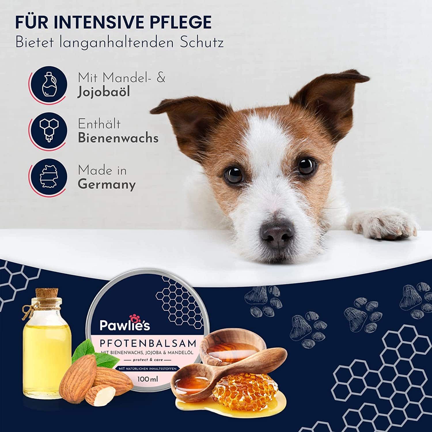 Pawlie's Pfotenpflege - Pfotenbalsam für Haustiere
