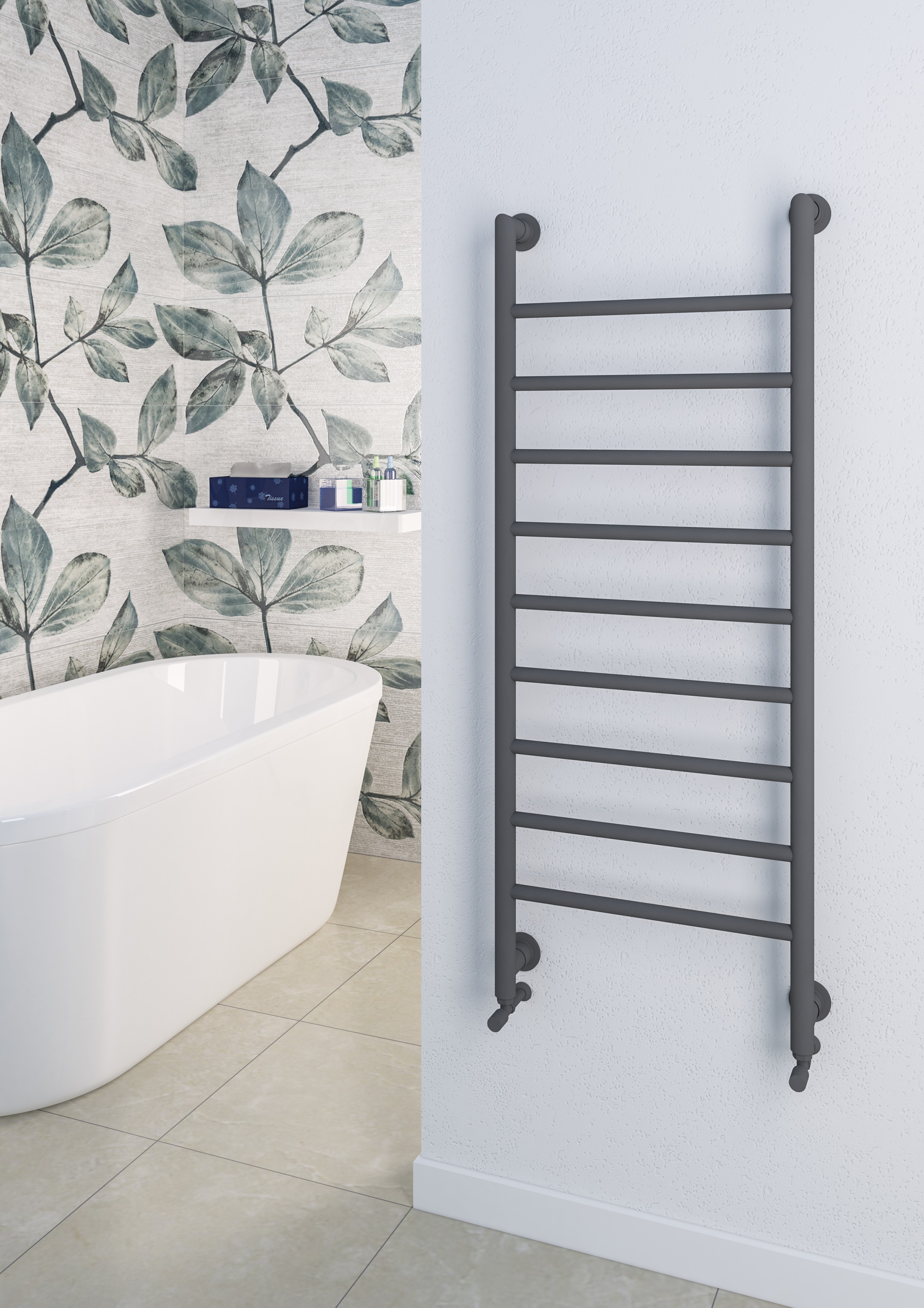 Eastbrook Eshton radiator 120 x 60cm 413 watt antraciet