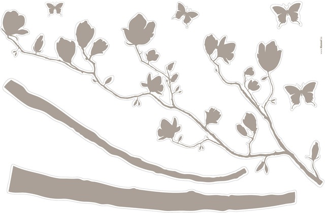 Komar Wandtattoo »Arabesque - Grösse 100 x 70 cm« selbstklebend, Wandsticker