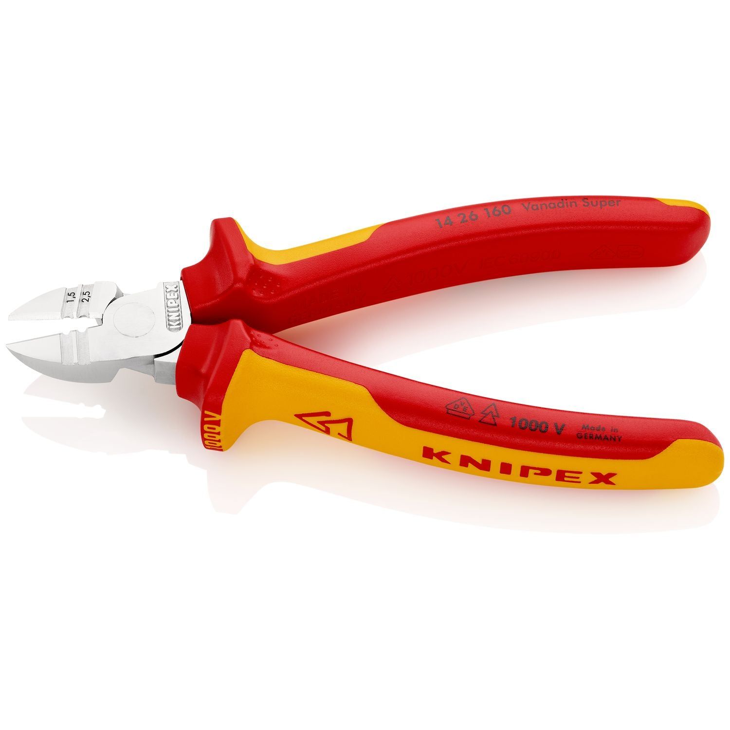 Knipex 14 26 160 Afstrip-zijsnijtang VDE