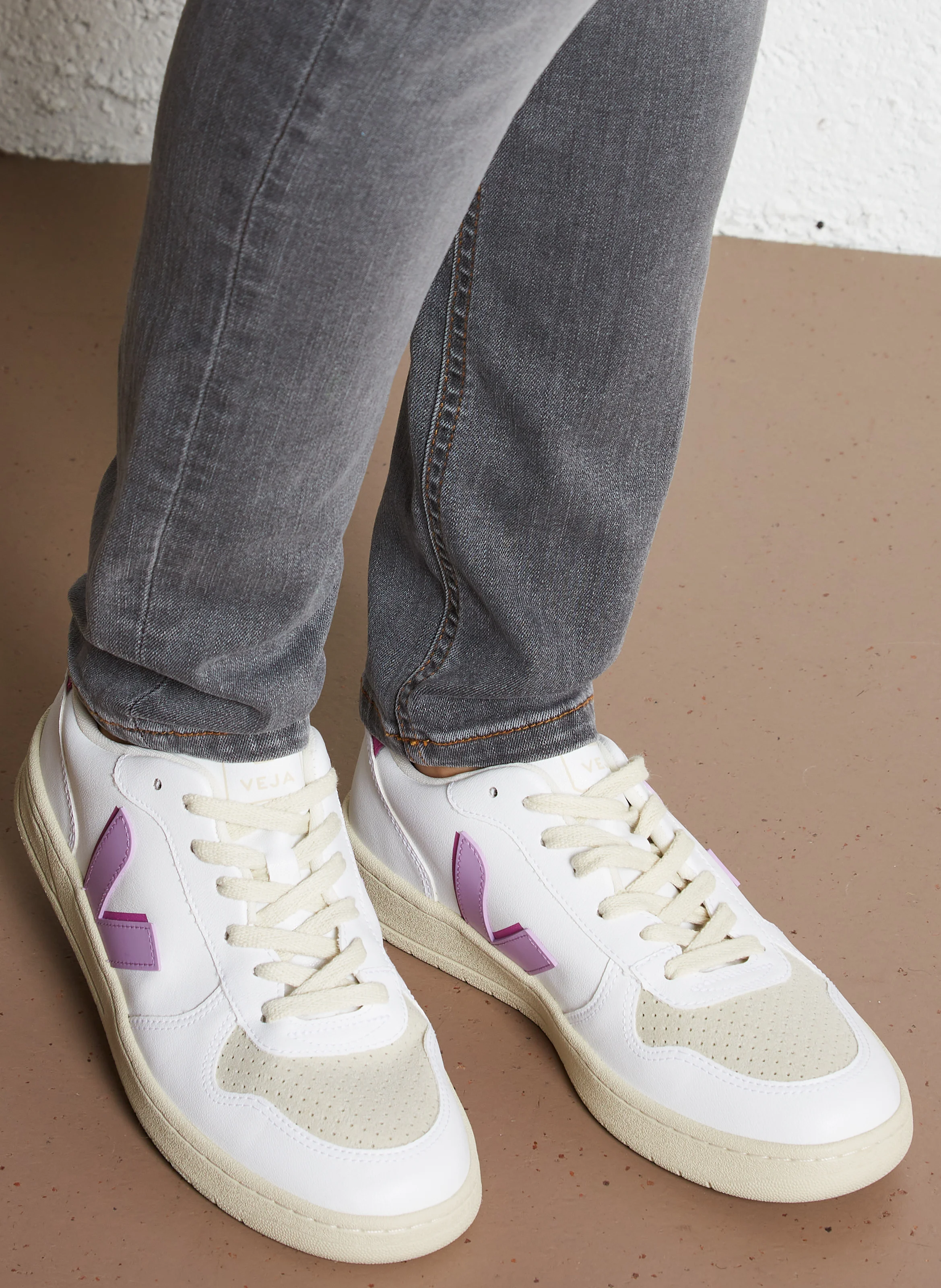 V-10 - Baskets basses en coton bio | Multicolore
