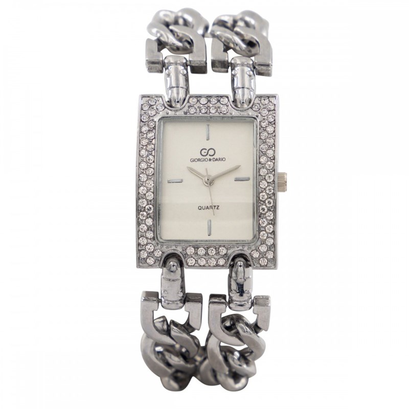 Coffret avec Montre Femme Acier Strass GIORGIO