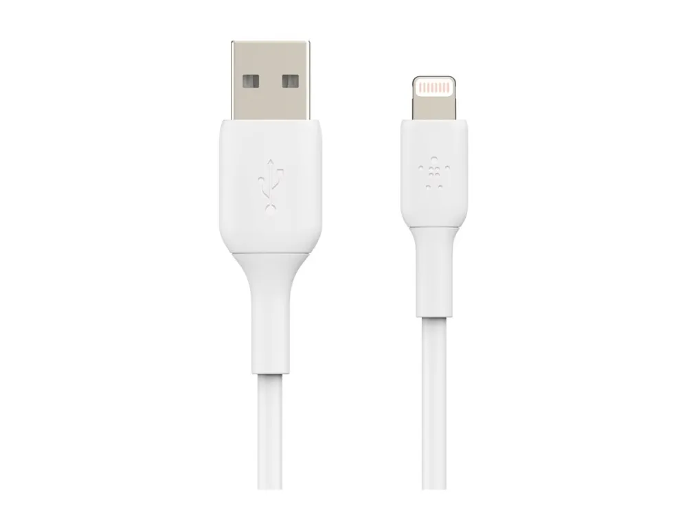 Belkin BoostCharge - Lightning-kabel - Lightning han til USB han - 3 m - hvid