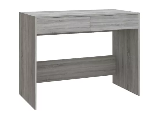 Bureau sonoma gris 101x50x76,5 cm bois d'ingénierie