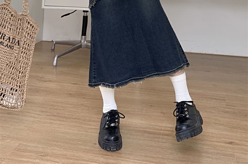 Bolgivy - Midi-rok met hoge taille, sterrenapplicatie en franjes