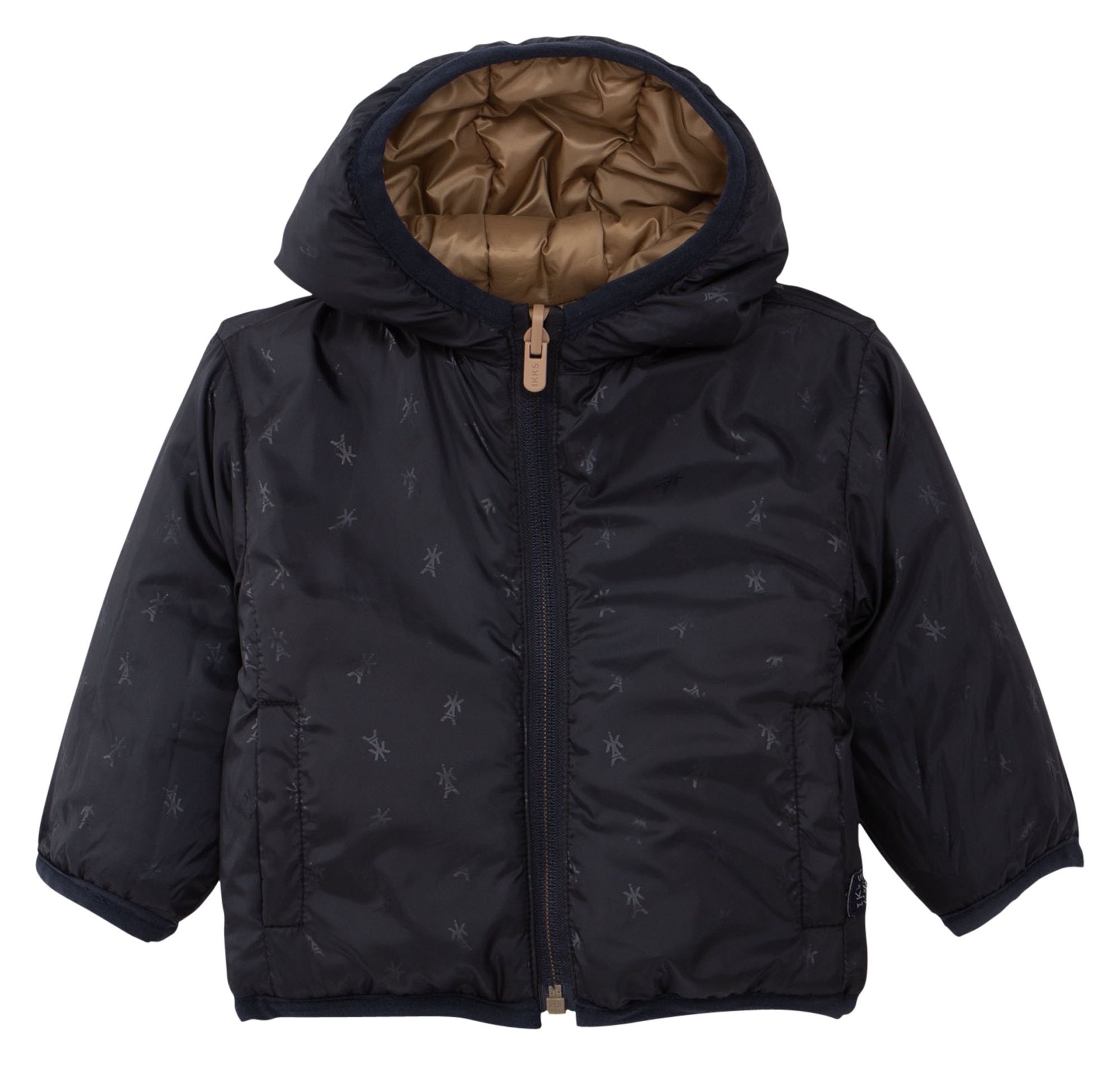 Doudoune col montant réversible | Marron