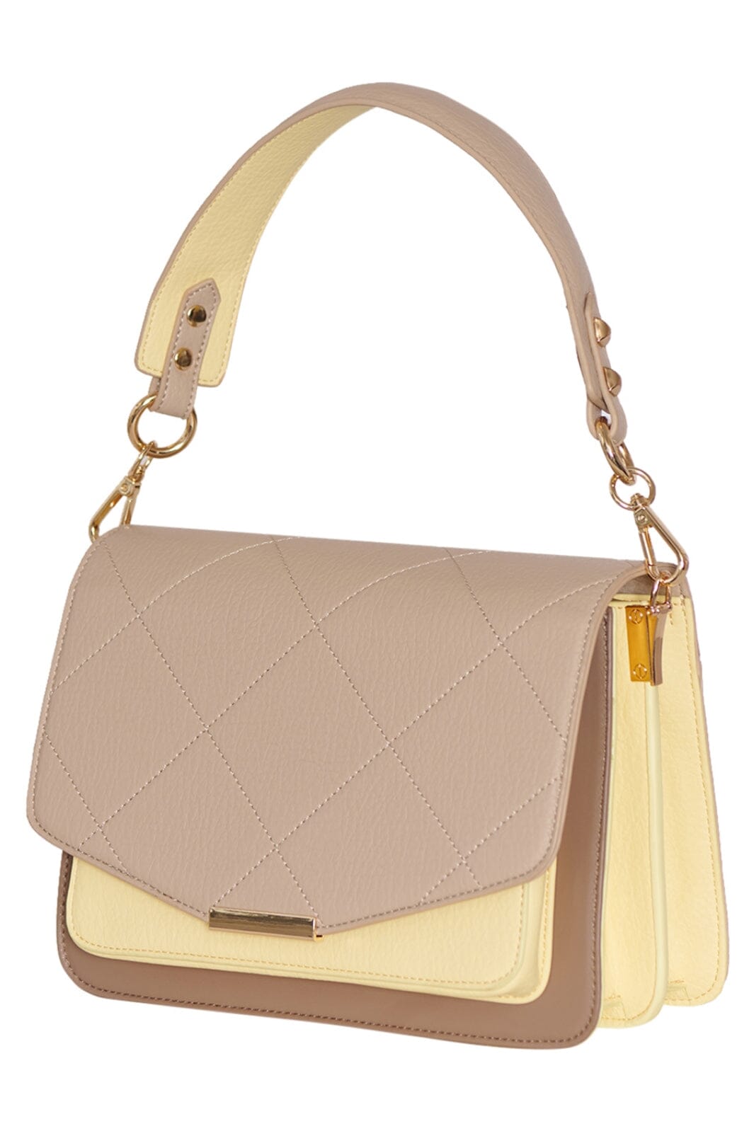 Noella Blanca Multi Compartment Bag 1002 pastel yellow taupe