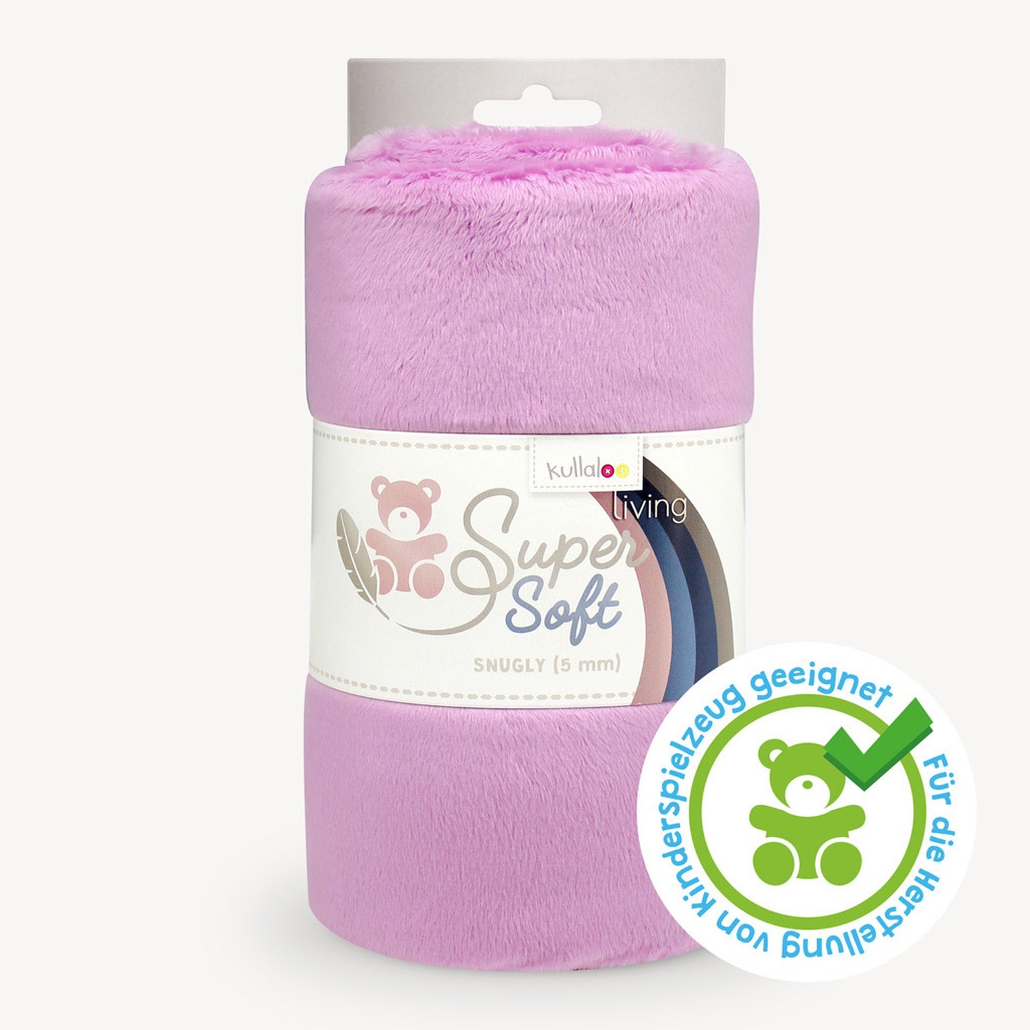Kullaloo Plüsch SNUGLY - rosa - 5 mm Flor