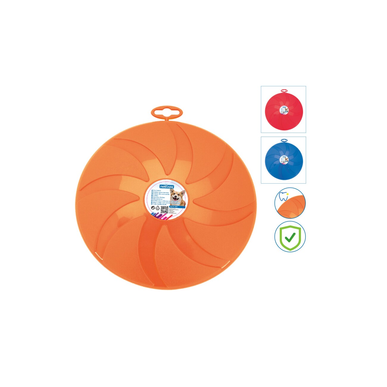 nobleza Beißfeste Frisbee Rund orange