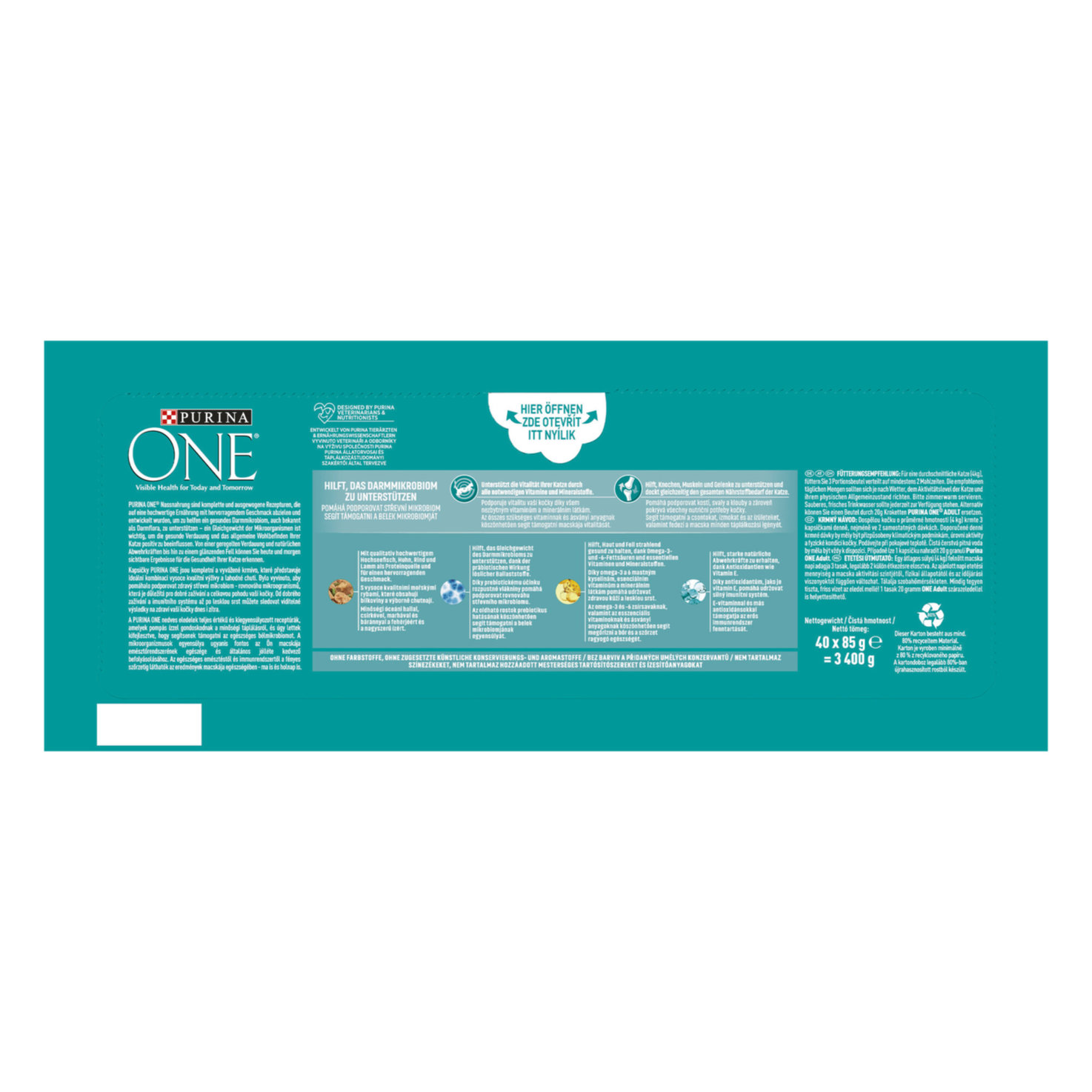 Purina ONE Fleisch & Fisch 40x85g