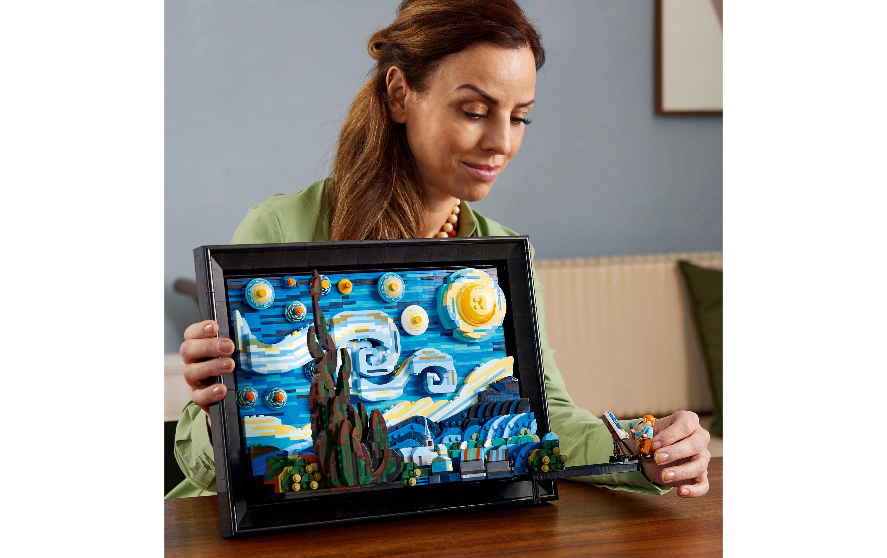 Ideas Vincent van Gogh – Sternennacht 21333<br>Eine 3D-Nachbildung des Meisterwerks von van Gogh