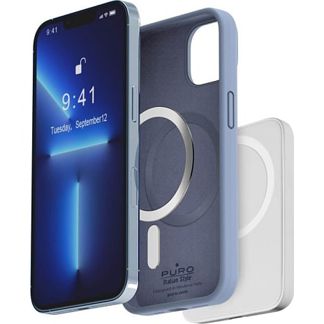 Puro iPhone 13/14 cover - blå