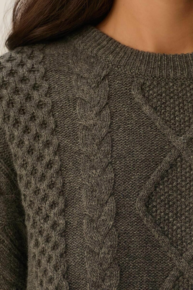 DES PETITS HAUTS<br>Vestido curto mescla de lã, DORIANE