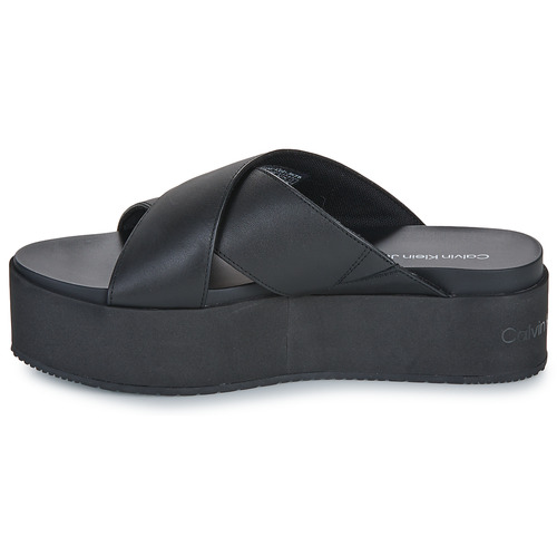 Calvin Klein Jeans - FLATFORM CROSS MG UC - Noir