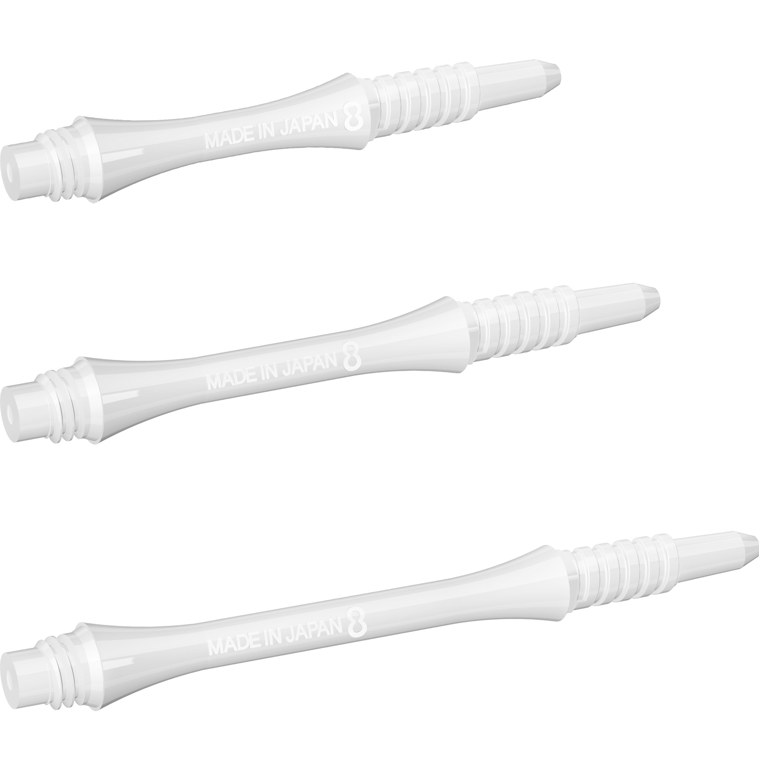 8 Flight - Slim Fixed Shaft - Weiß