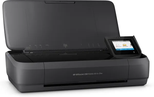 HP Officejet 250 Mobile All-in-One - Multifunktionsprinter - farve - blækprinter - Legal (216 x 356 mm) (original) - A4/Legal (medie) - op til 8 spm (kopiering) - op til 10 spm (udskriver) - 50 ark - USB 2.0, USB vært, Wi-Fi