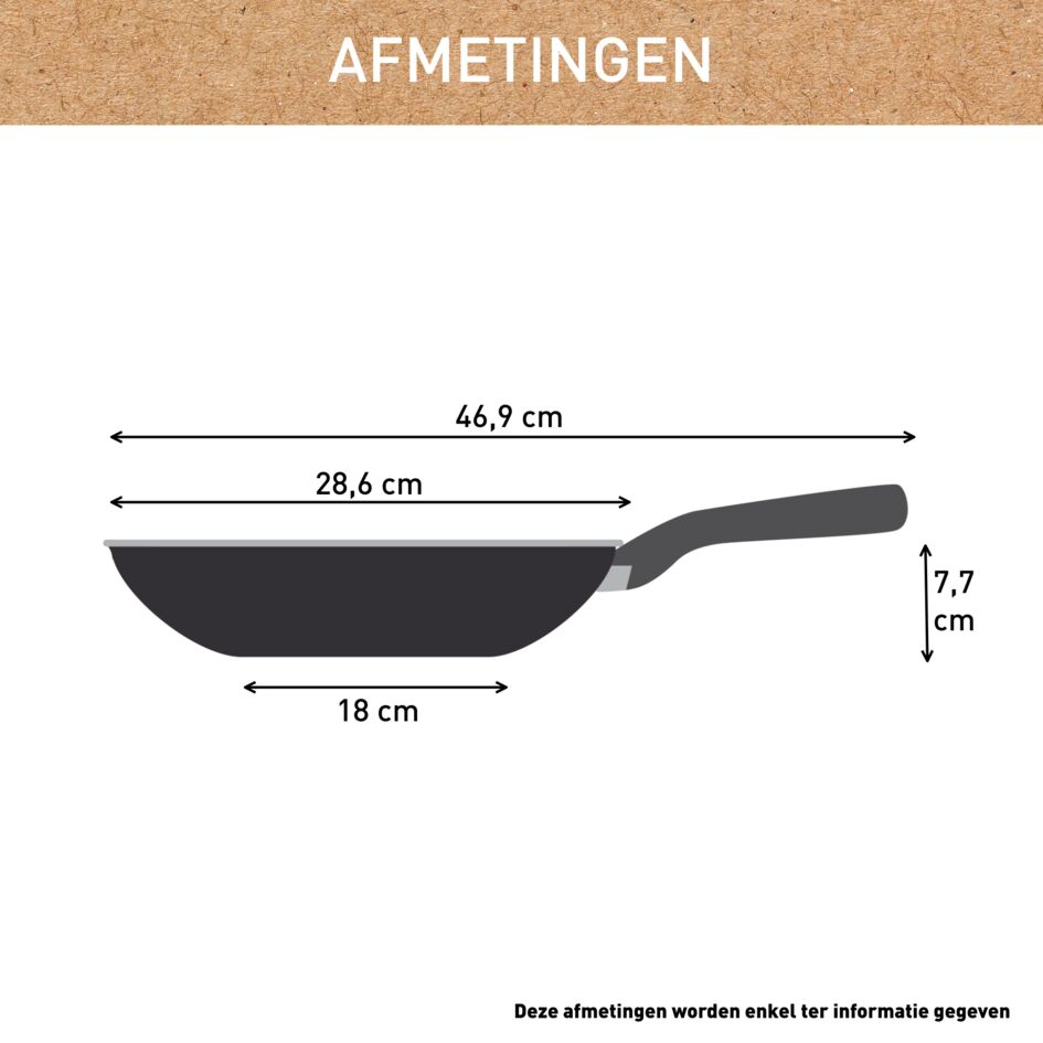 Renew ON keramische wokpan 28 cm - inductie