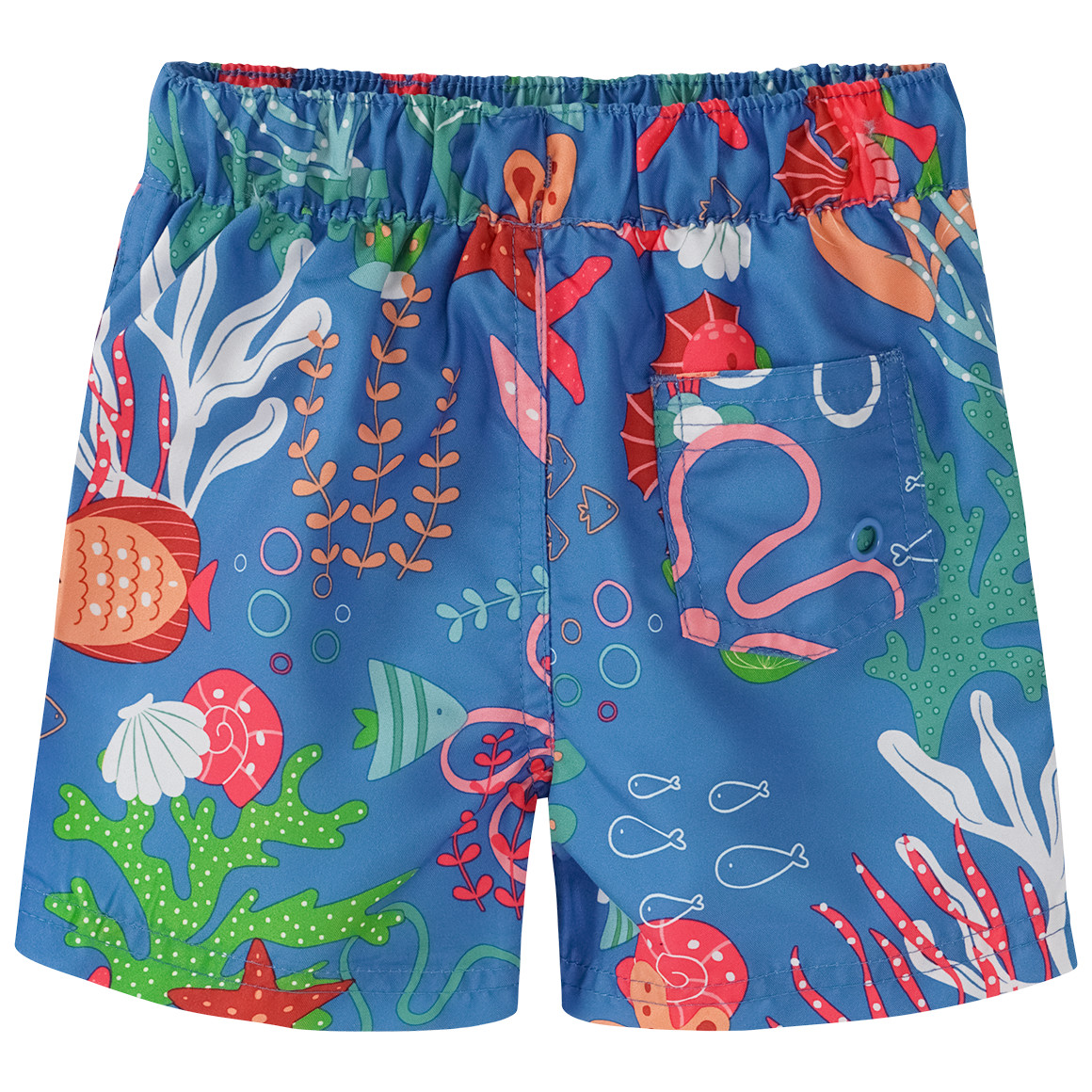 Famy Baby Badeshorts mit Meerestieren blau / bunt