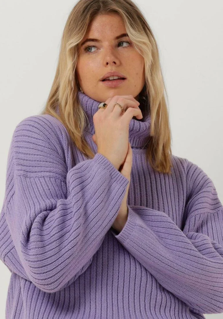 ANOTHER LABEL lila another label coltrui leah knitted pull l/s